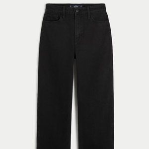 NWT Hollister Ultra High-Rise Dad Jean in Black